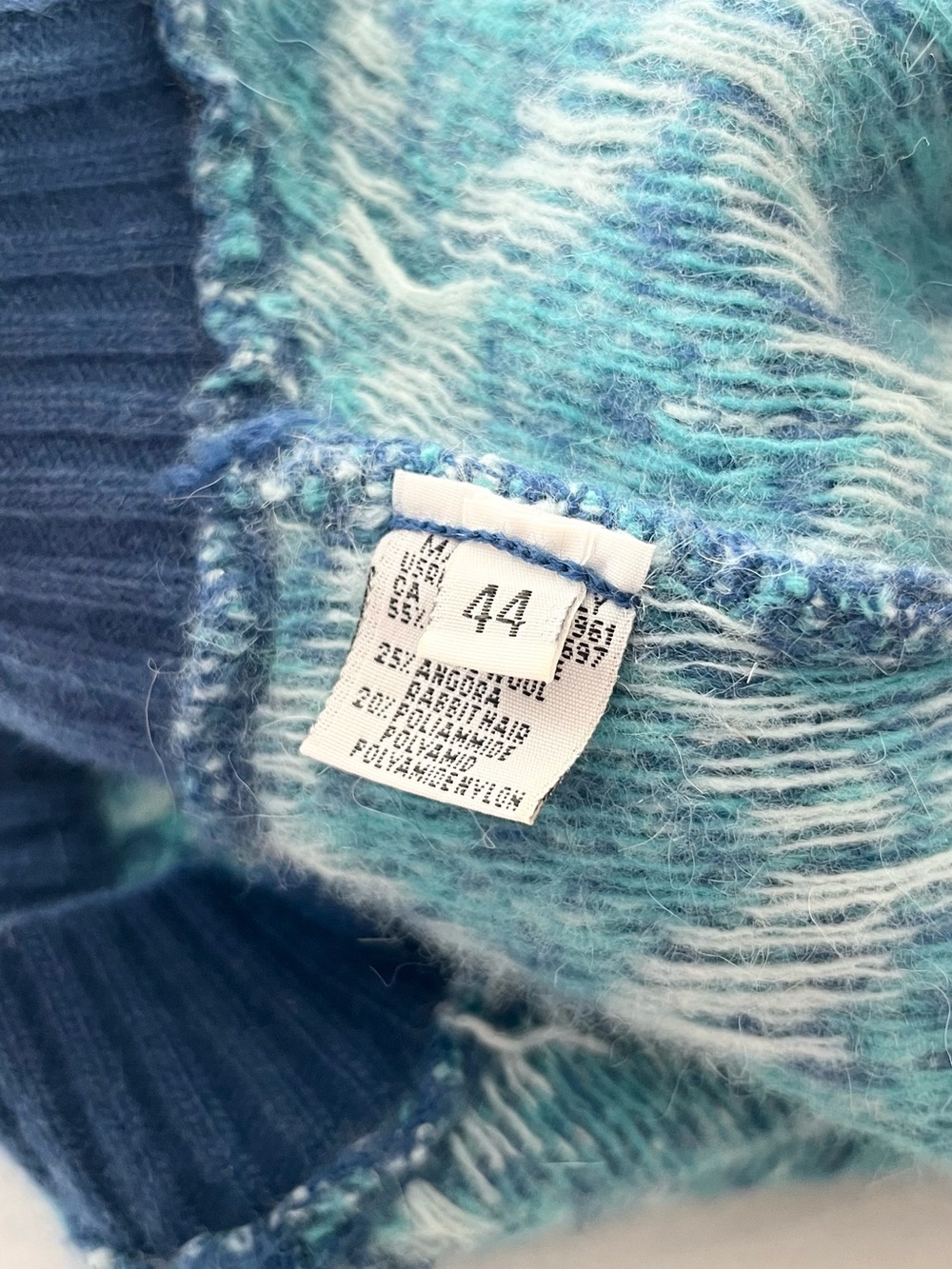 Benetton fair isle wool angora sweater made in Italy - Picture 10 of 16